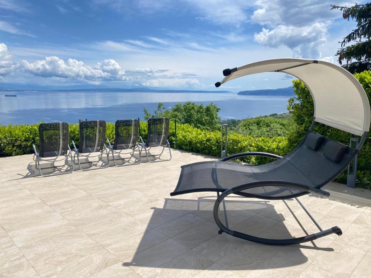 Luxury Villa Eternity - Marvelous Sea View - Box Spring Beds - Opatija-Poljane Exteriör bild