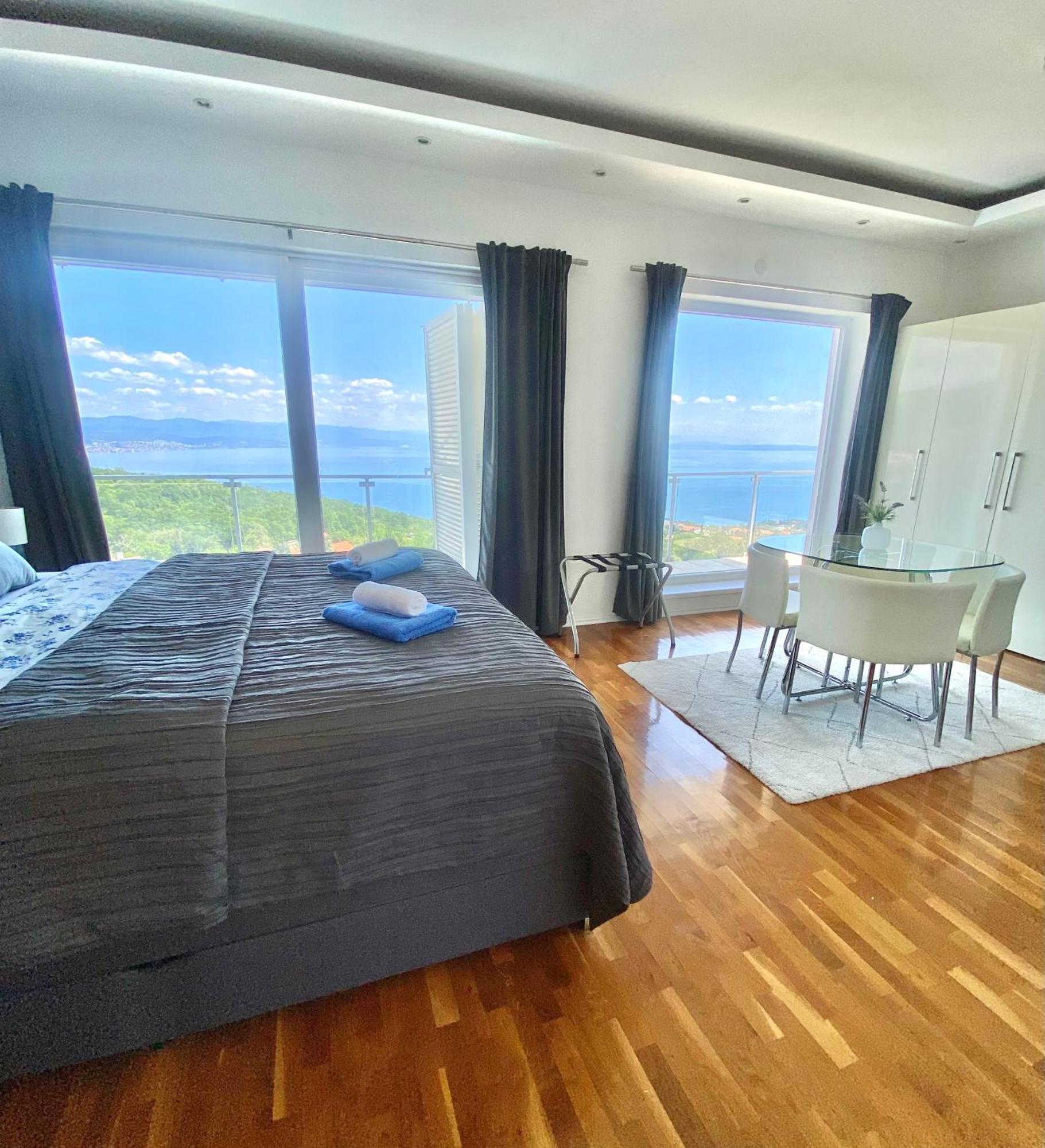 Luxury Villa Eternity - Marvelous Sea View - Box Spring Beds - Opatija-Poljane Exteriör bild