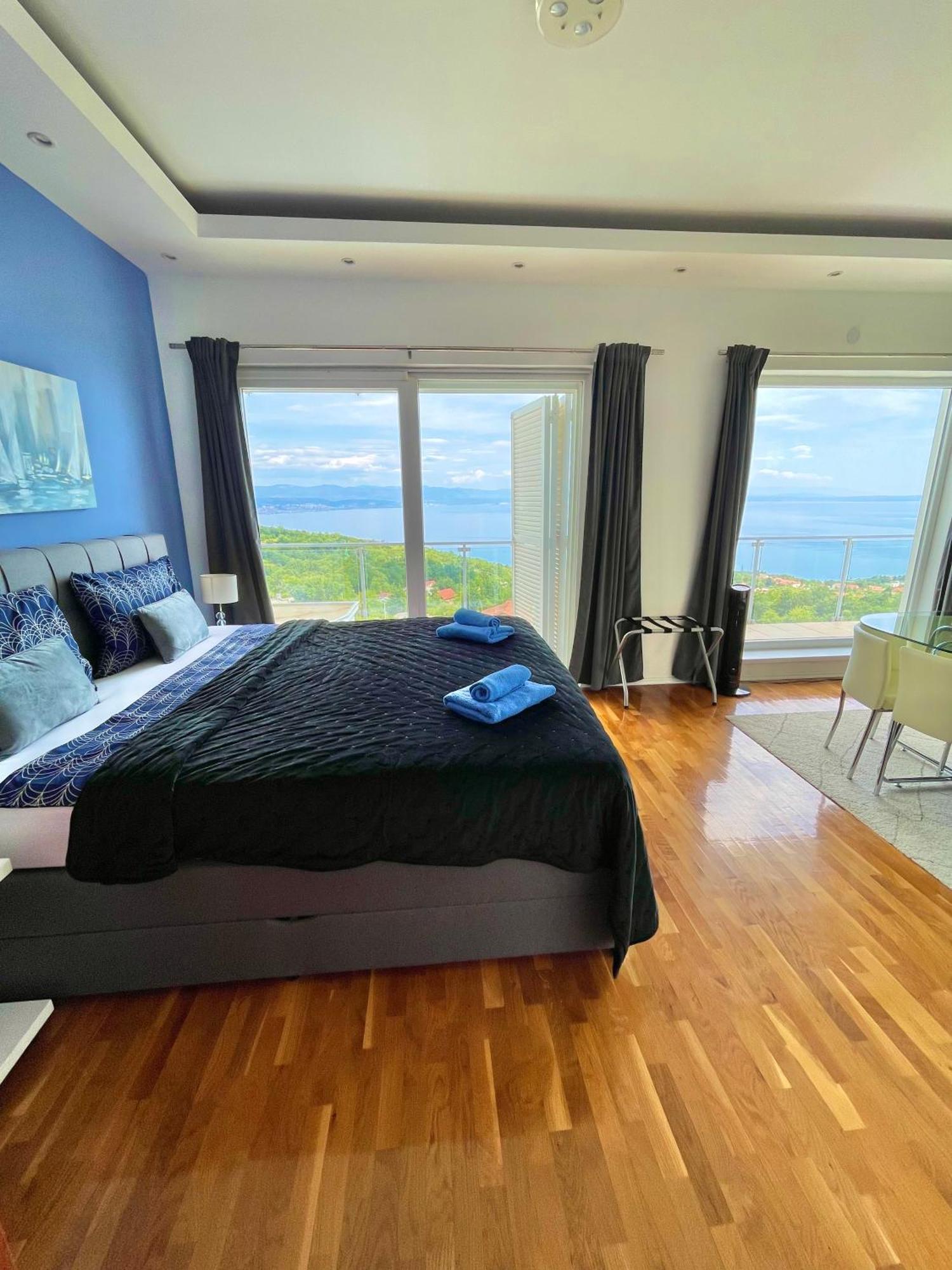 Luxury Villa Eternity - Marvelous Sea View - Box Spring Beds - Opatija-Poljane Exteriör bild