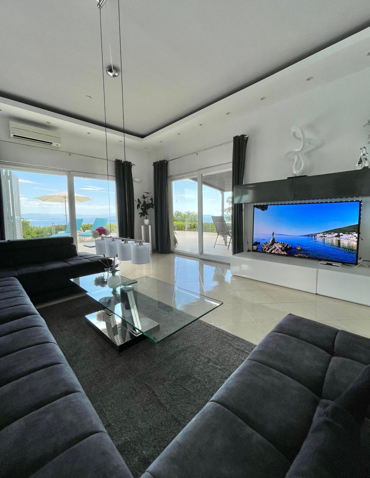 Luxury Villa Eternity - Marvelous Sea View - Box Spring Beds - Opatija-Poljane Exteriör bild