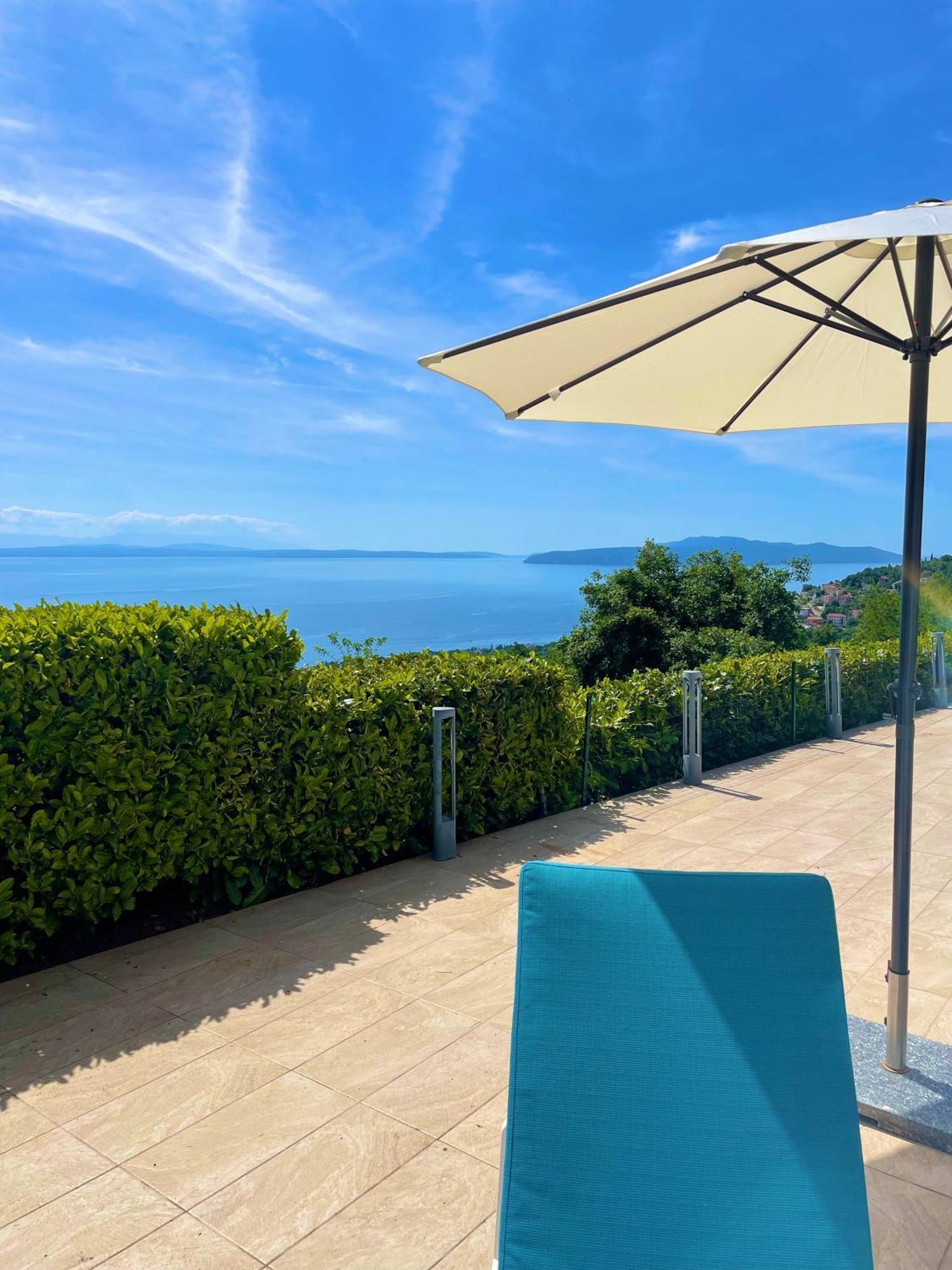 Luxury Villa Eternity - Marvelous Sea View - Box Spring Beds - Opatija-Poljane Exteriör bild